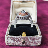 【大粒 Dカラー 1.00ct】天然ダイヤモンド 天然ピンクダイヤモンド リング