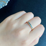 天然アレキサンドライト プリンセスカット 天然ダイヤモンド 18金リング