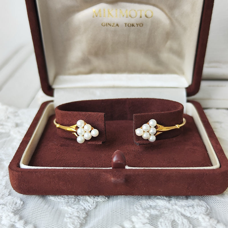 MIKIMOTO ミキモト ベビーパール 18金バングル