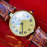 【ボーイズサイズ】Cartier カルティエ マストヴァンドーム LM クォーツ腕時計