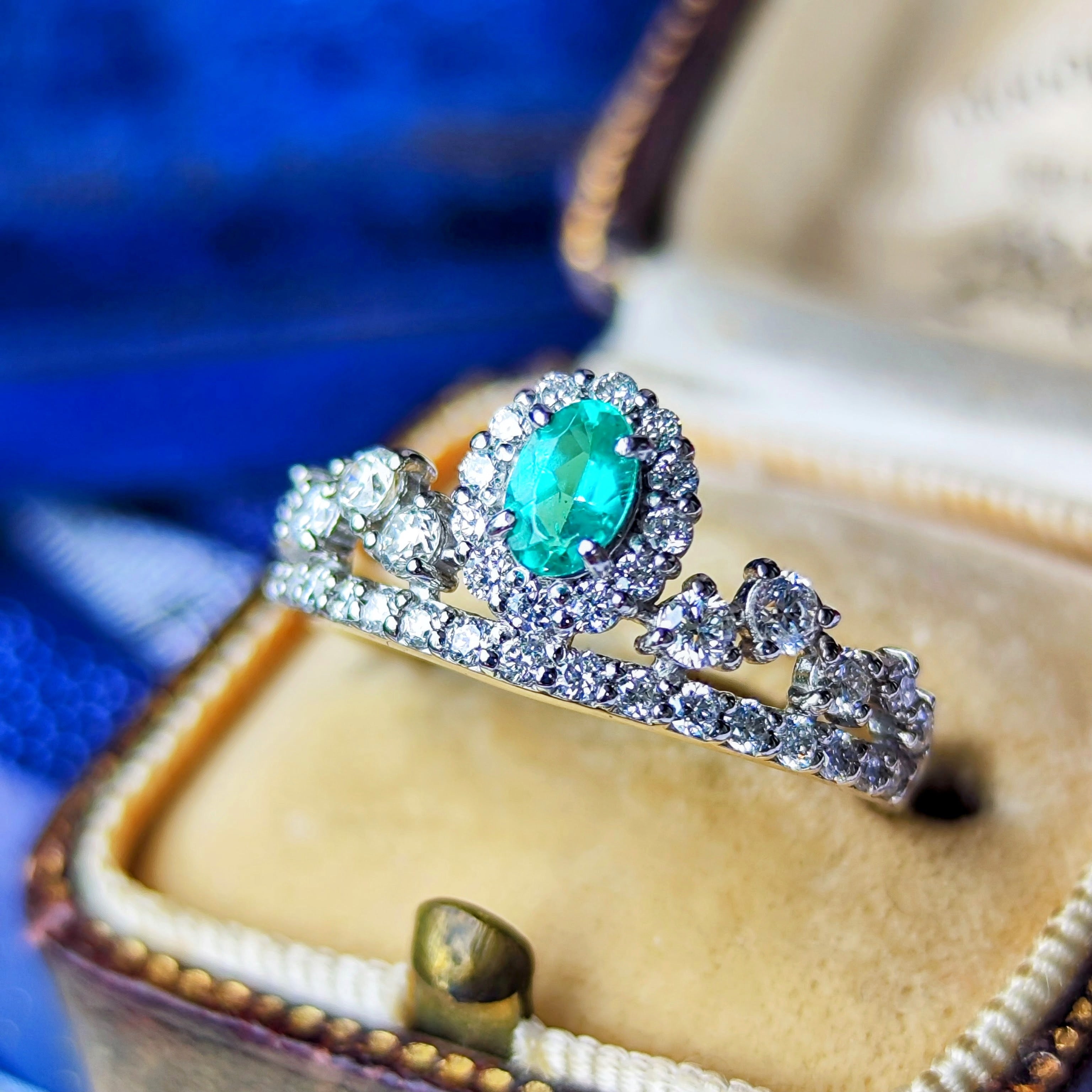 トップカラー】天然パライバトルマリン 0.24ct 天然ダイヤモンド