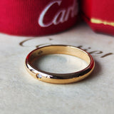 Cartier カルティエ  ウェデイング バンドリング ダイヤモンド 18金PG 8号
