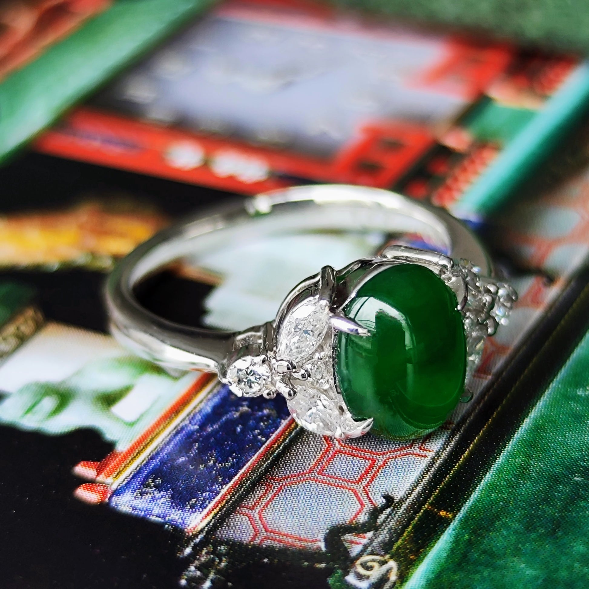 天然翡翠 天然ダイヤモンド