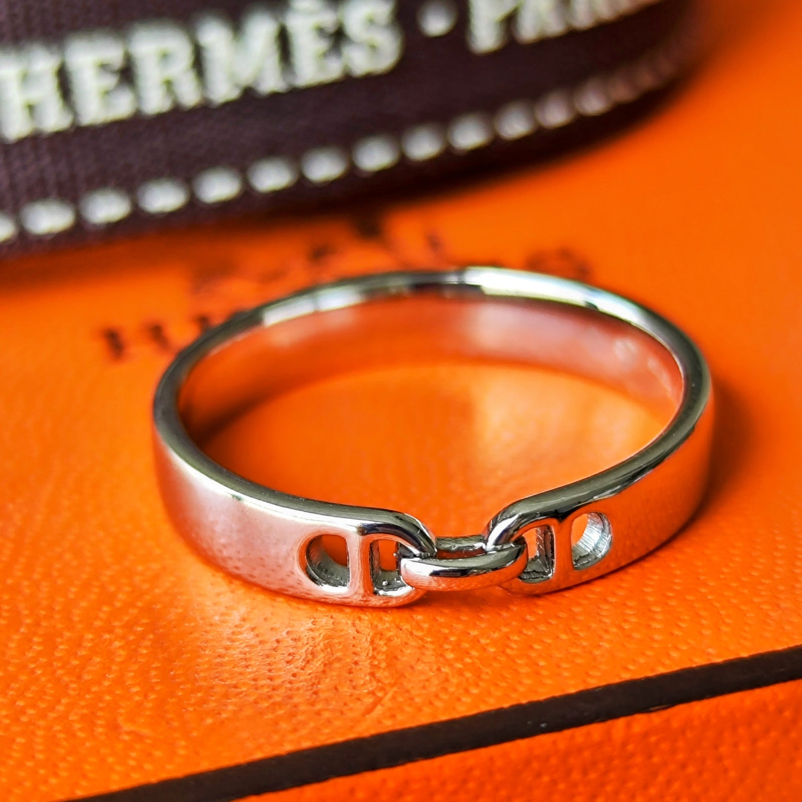 HERMES エルメス エヴァー シェーヌダンクル プラチナ 13号