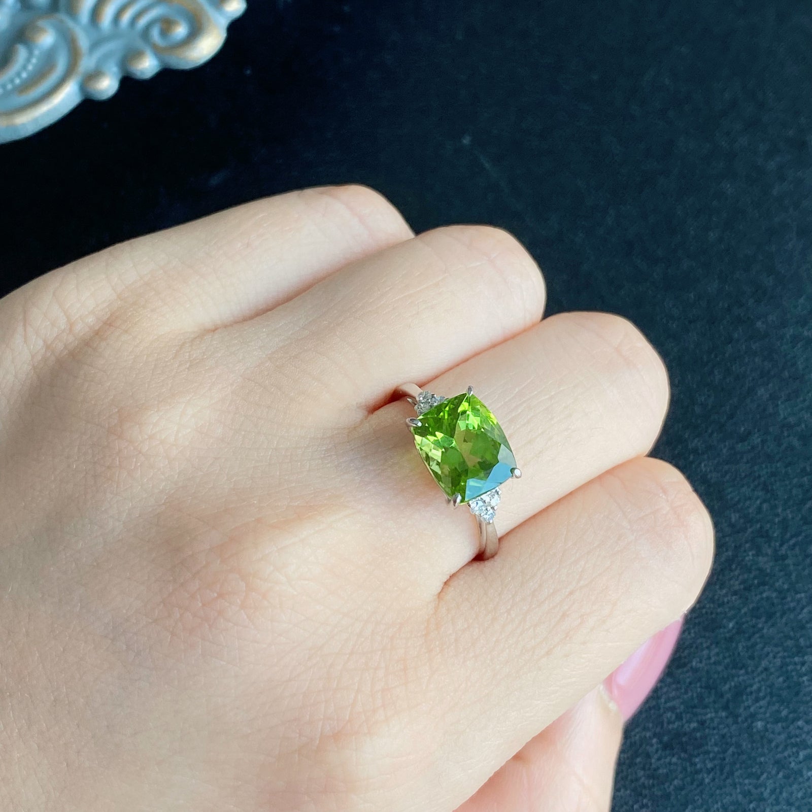 パキスタン産】天然ペリドット 天然ダイヤモンド リング – Mico宝飾店