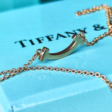 TIFFANY &Co ティファニー Tスマイル ミニ ネックレス 18金PG