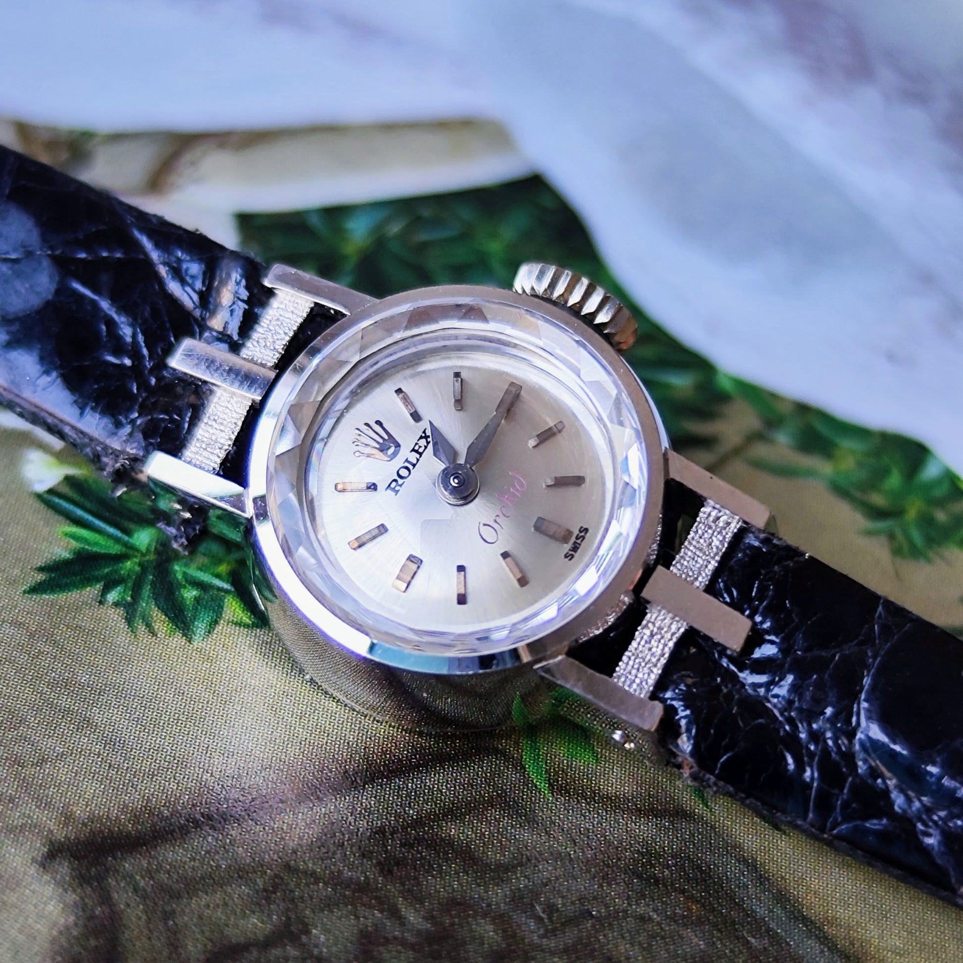 【OH済み】ROLEX ロレックス Orchid オーキッド 18金ホワイトゴールド 金無垢時計