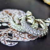 Gimel ギメル 天然ダイヤモンド パヴェ イヤリング