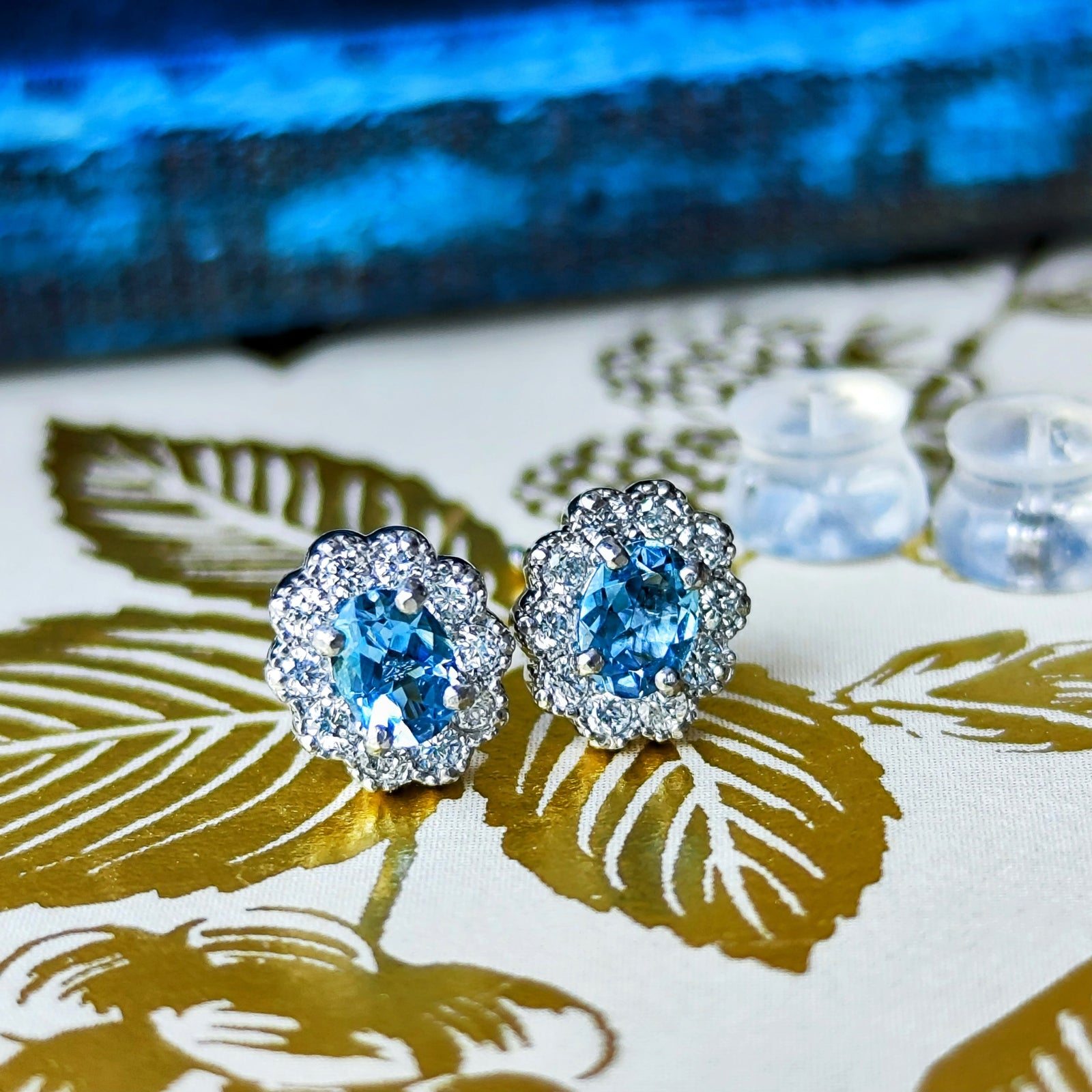 お値下げ】天然アクアマリン 天然ダイヤモンド ピアス – Mico宝飾店