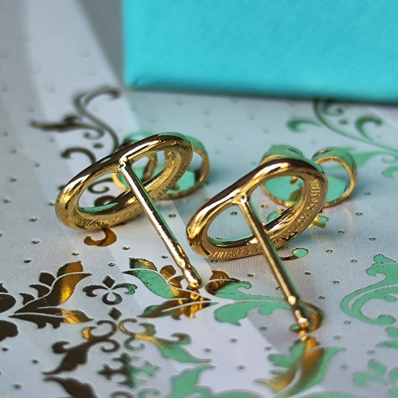 TIFFANY &Co ティファニー オープンハート ピアス 18金YG