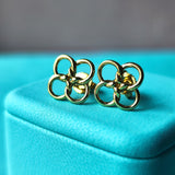 TIFFANY &Co ティファニー クアドロフォリオ 18金ピアス