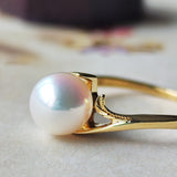 MIKIMOTO ミキモト あこや真珠 18金リング