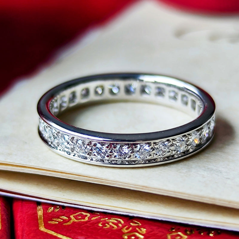 Cartier カルティエ ダイヤモンド フルエタニティリング 18金WG 49