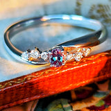 天然アレキサンドライト 天然ダイヤモンド プラチナリング