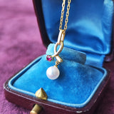 MIKIMOTO ミキモト あこや真珠 天然ルビー ネックレス
