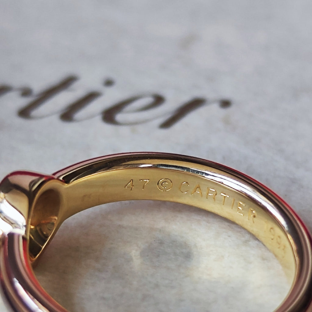 【廃盤 Cartier 】カルティエ  モノストーンリング ダイヤモンド 47