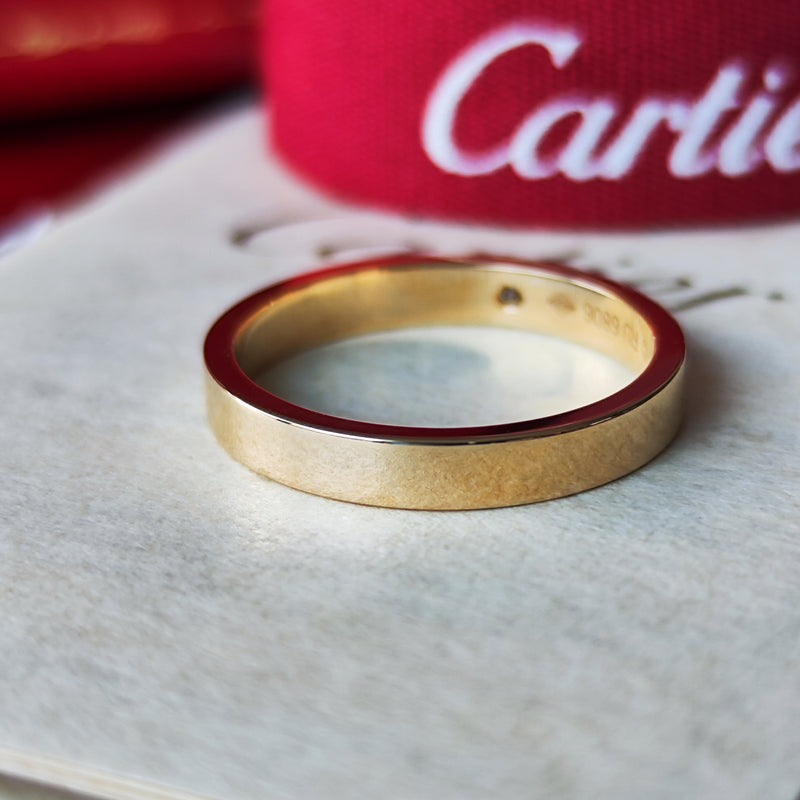 Cartier カルティエ Cドゥ ダイヤモンドリング 18金PG 15号