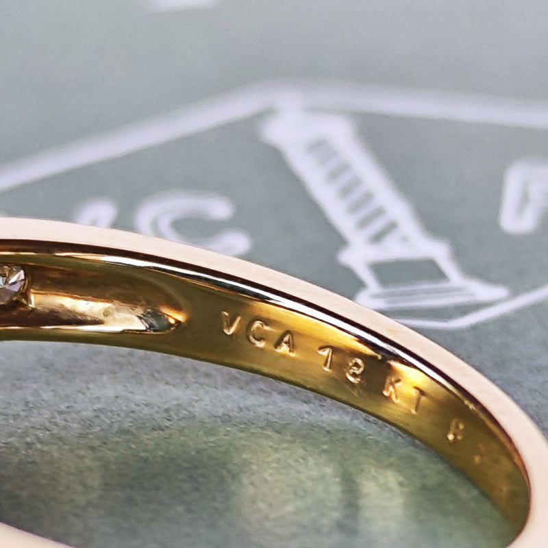 【Vintage Van Cleef & Arpels】ヴァンクリーフ&アーペル サファイア フラワーリング