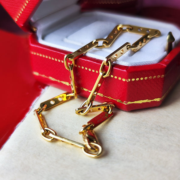 Cartier カルティエ メカノ チェーンブレスレット 18金