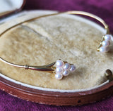 MIKIMOTO ミキモト あこや真珠 18金 バングル