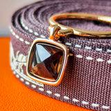 HERMES エルメス スモーキークォーツ 18金PG リング