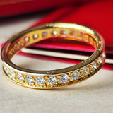 Cartier カルティエ ダイヤモンド フルエタニティリング 18金YG 49
