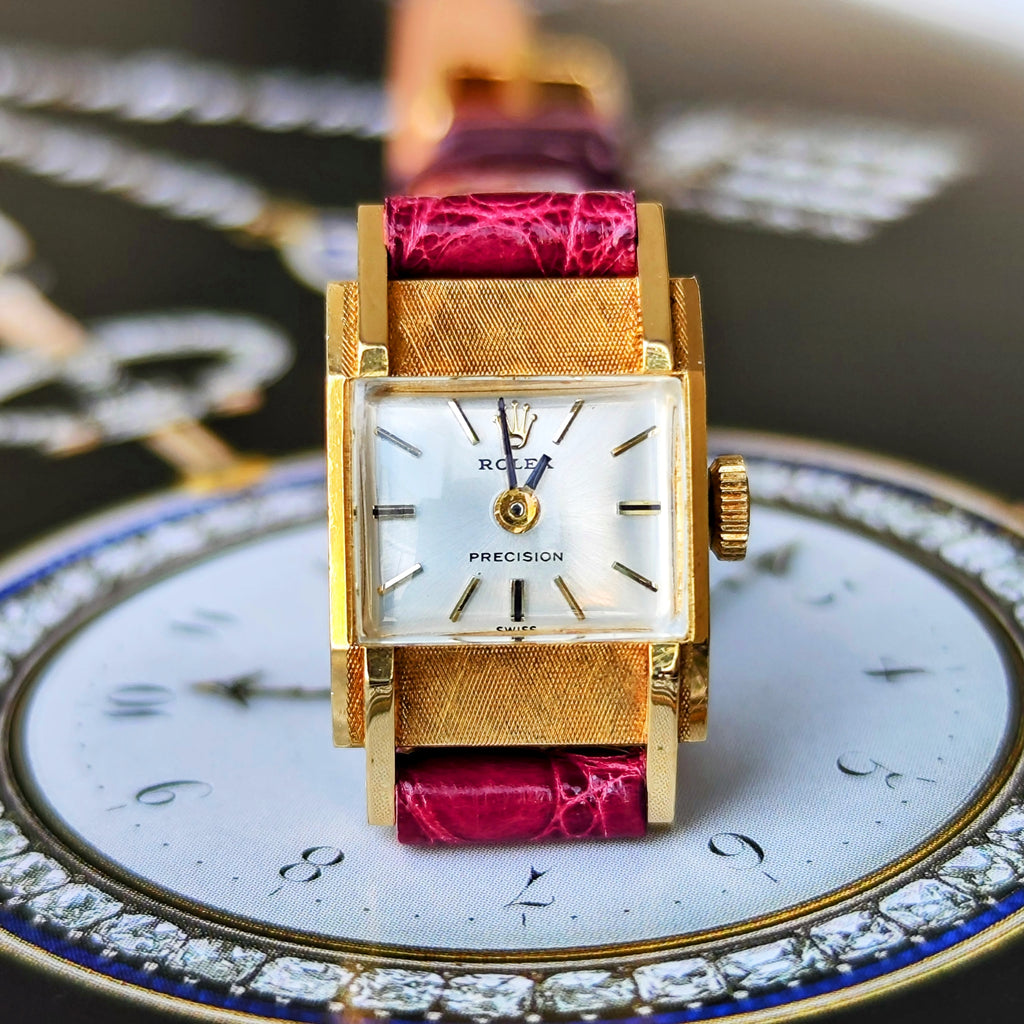 【OH済み】ROLEX ロレックスPRECISION プレシジョン 18金無垢 手巻き腕時計