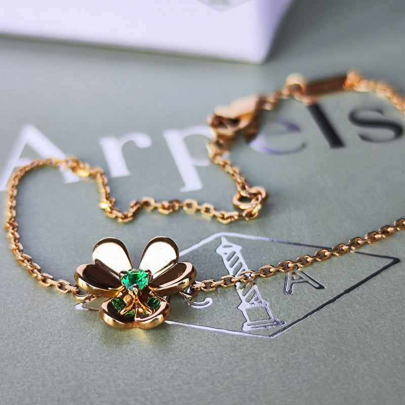 Van Cleef & Arpels ヴァンクリーフ&アーペル フリヴォル ミニ ブレスレット18金YG