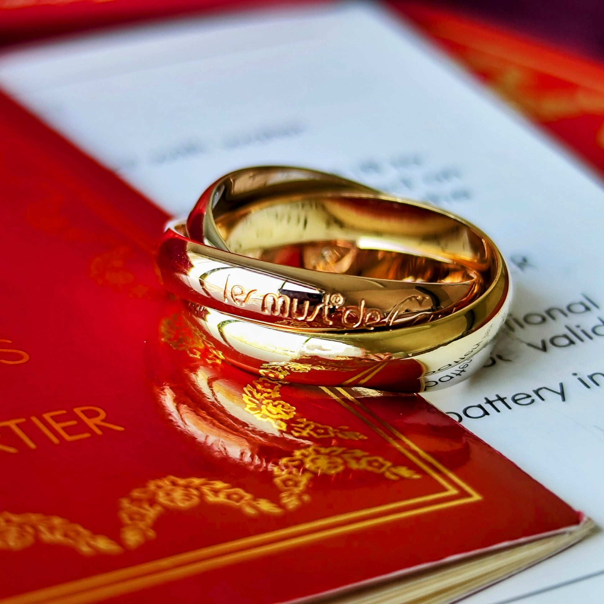 Cartier カルティエ トリニティ スリーカラーリング 52