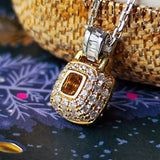 【イエローダイヤ】FANCY INTENSE YELLOW VS2 ネックレス