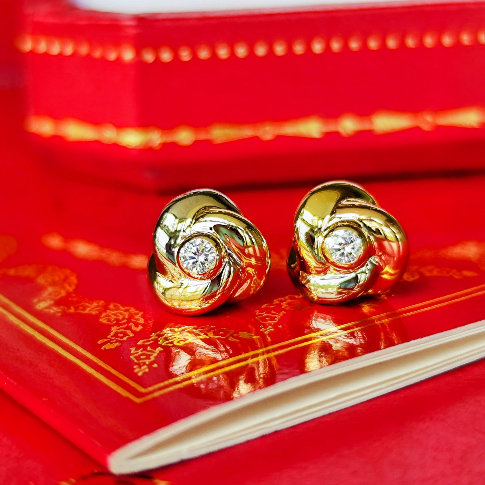 Cartier カルティエ トリニティピアス ダイヤモンド