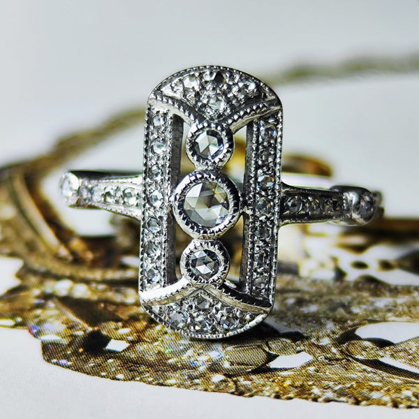 みんみん❀六角リング❀ Amazon.com: Pandora Misty Rose Beaded Ring (Sterling Silver