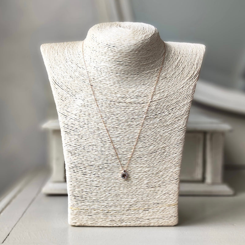 天然アンダリュサイト 天然ダイヤモンド ネックレス