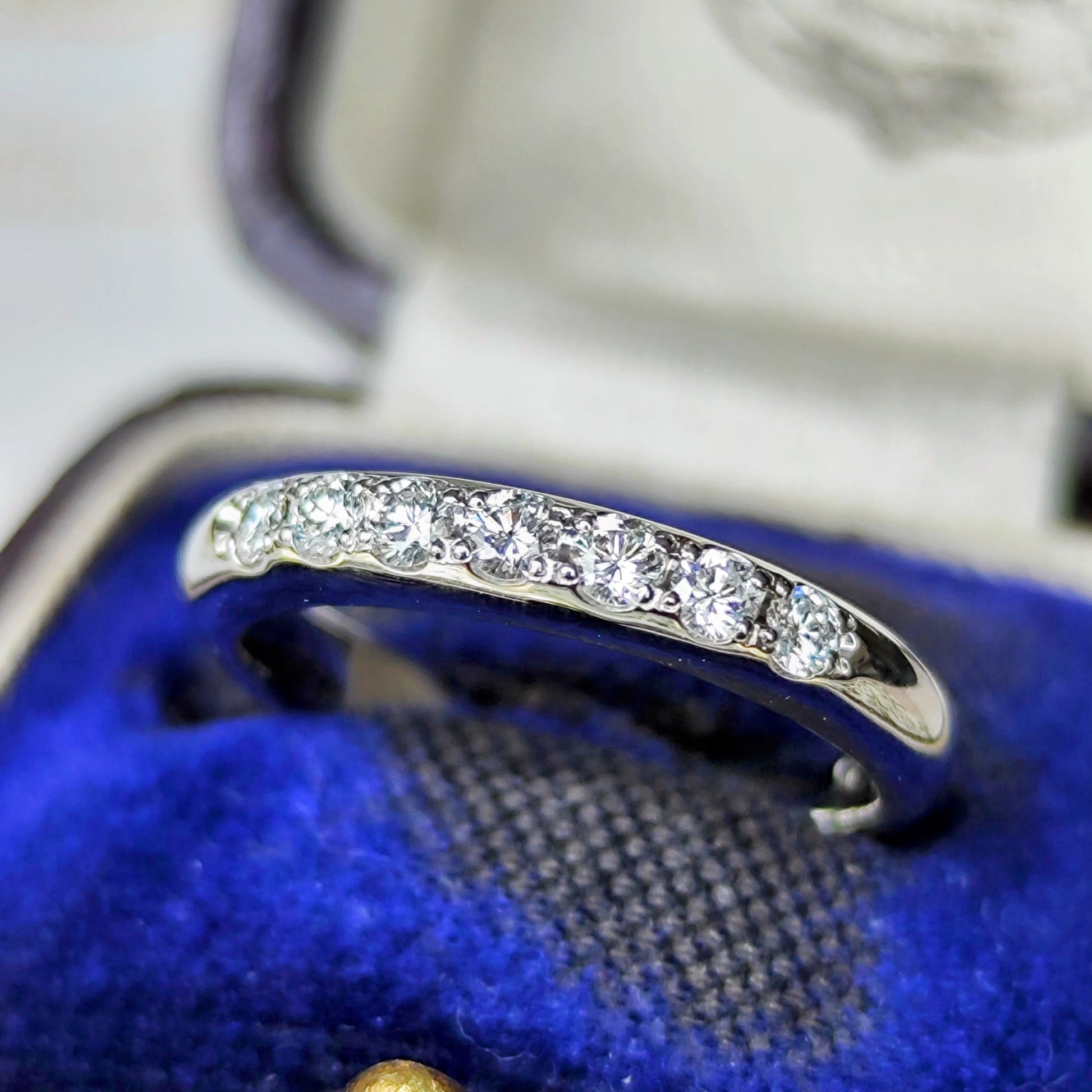 MIKIMOTO ミキモト 天然ダイヤモンド ハーフエタニティリング