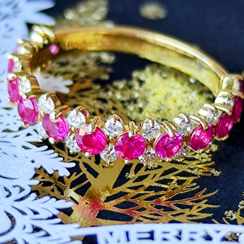 天然ルビー 天然ダイヤモンド リング