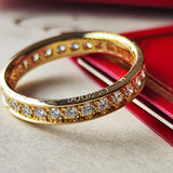 Cartier カルティエ ダイヤモンド フルエタニティリング 18金YG 49