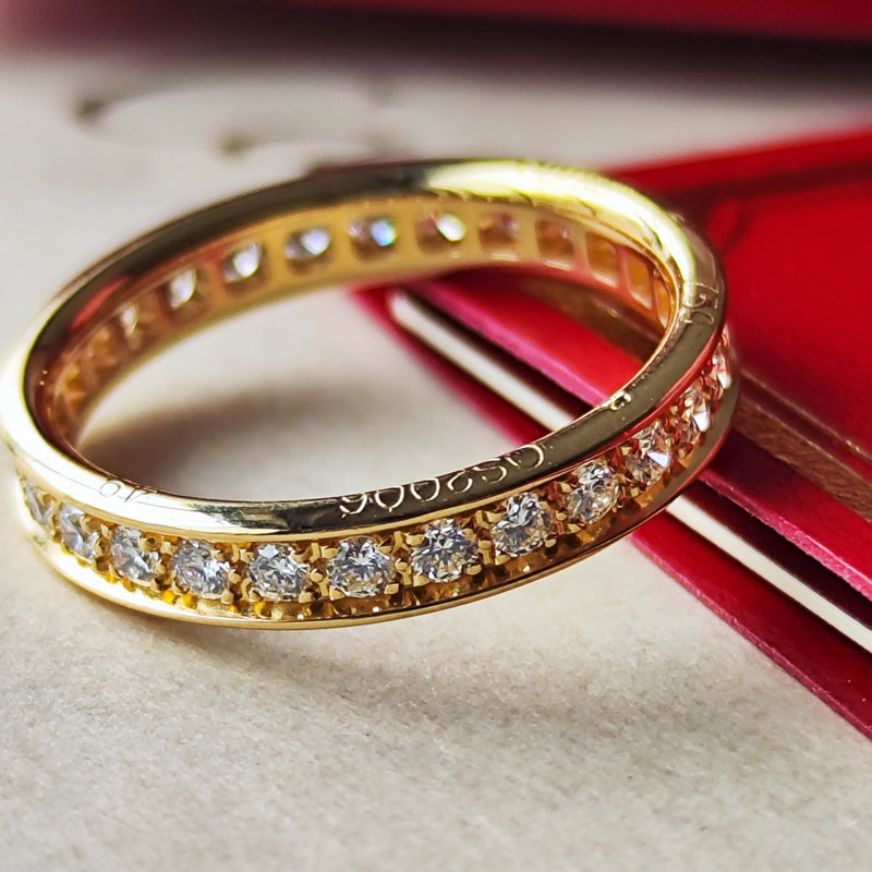 Cartier カルティエ ダイヤモンド フルエタニティリング 18金YG 49