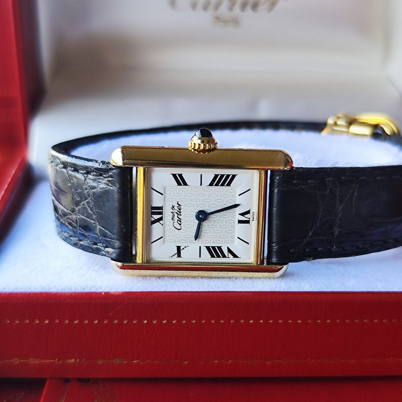 Cartier カルティエ マストタンク クォーツ腕時計
