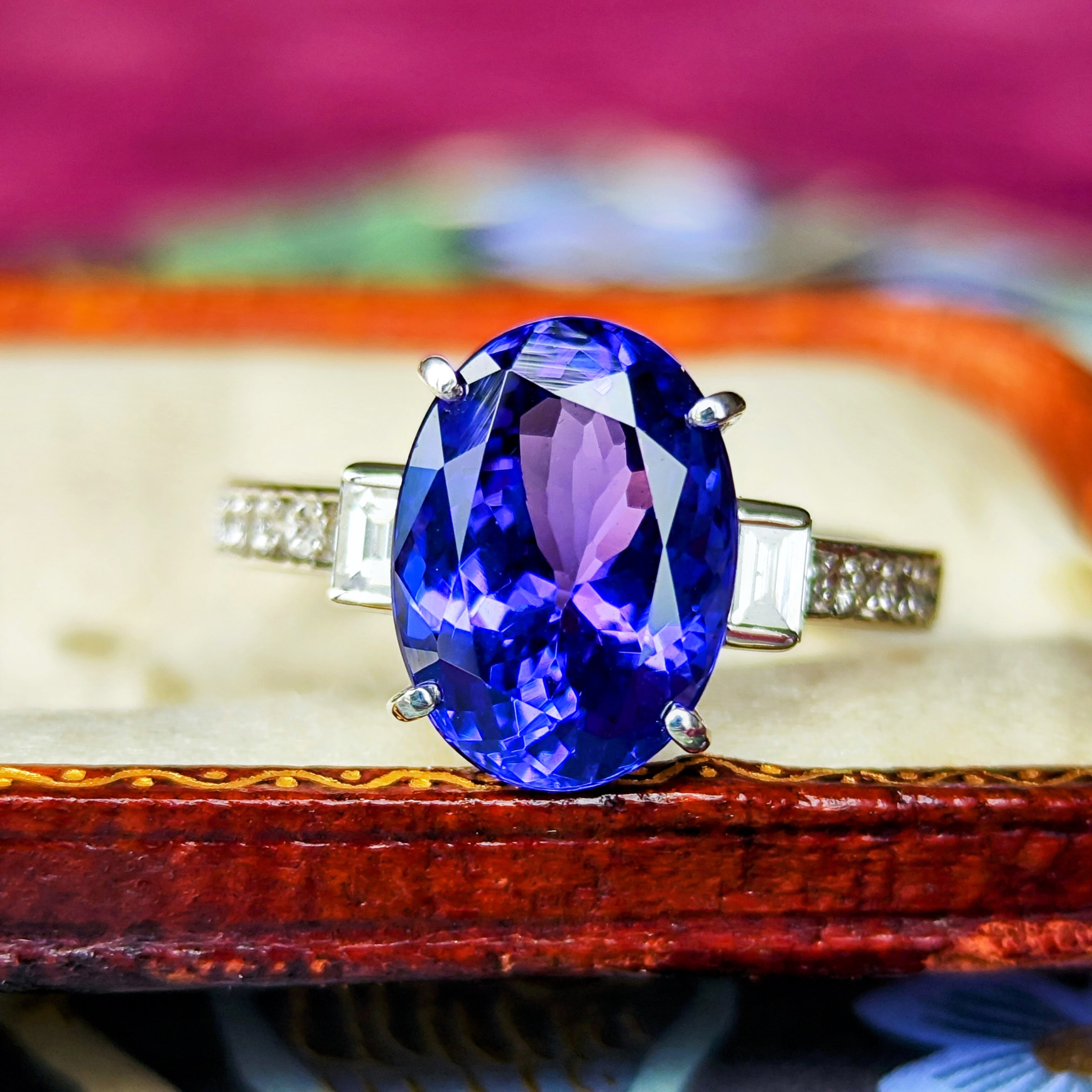 大粒 4.42ct】天然タンザナイト 天然ダイヤモンド リング – Mico宝飾店
