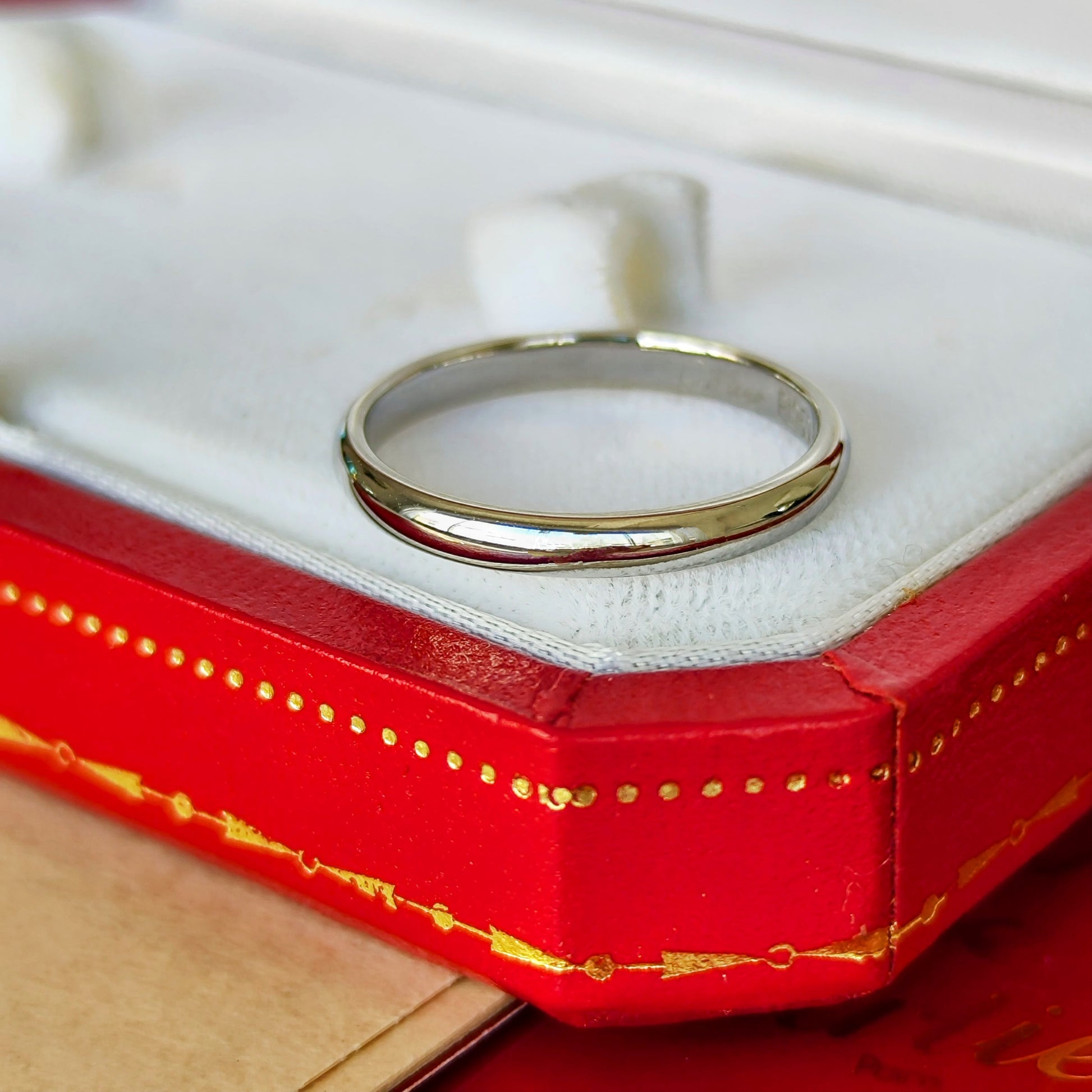 Cartier カルティエ バンドリング プラチナ 54