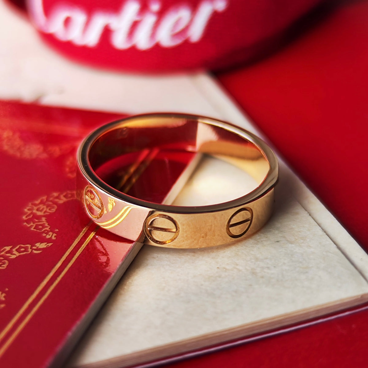 Cartier カルティエ ミニラブリング 18金PG 48