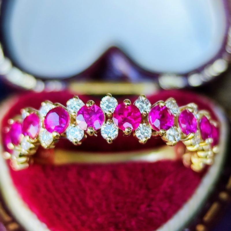 天然ルビー 天然ダイヤモンド リング