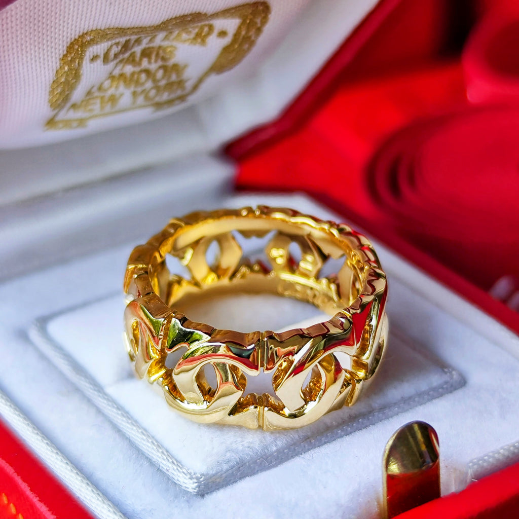 Cartier カルティエ アントルラセ 18金YG 52