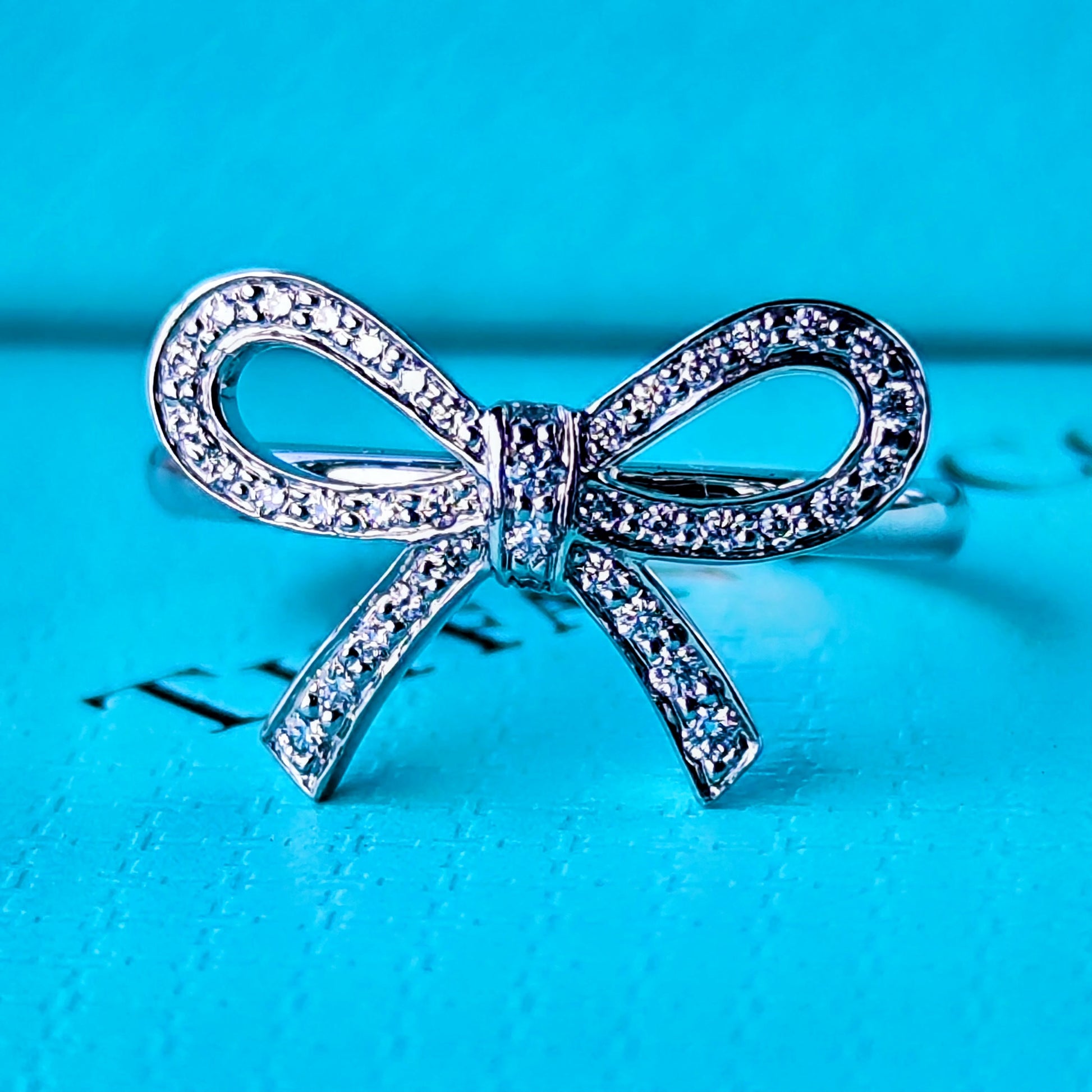 TIFFANY&Co ティファニー ボウ ダイヤモンド リボンリング