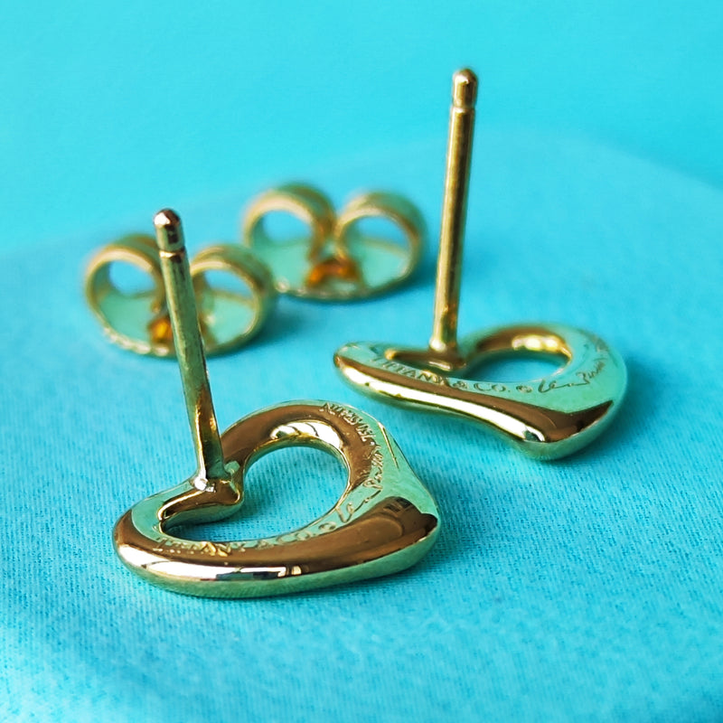 TIFFANY &Co ティファニー オープンハート 18金YG ピアス