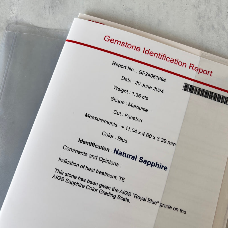 【ロイヤルブルー】天然サファイア マーキスカット 天然ダイヤモンド リング