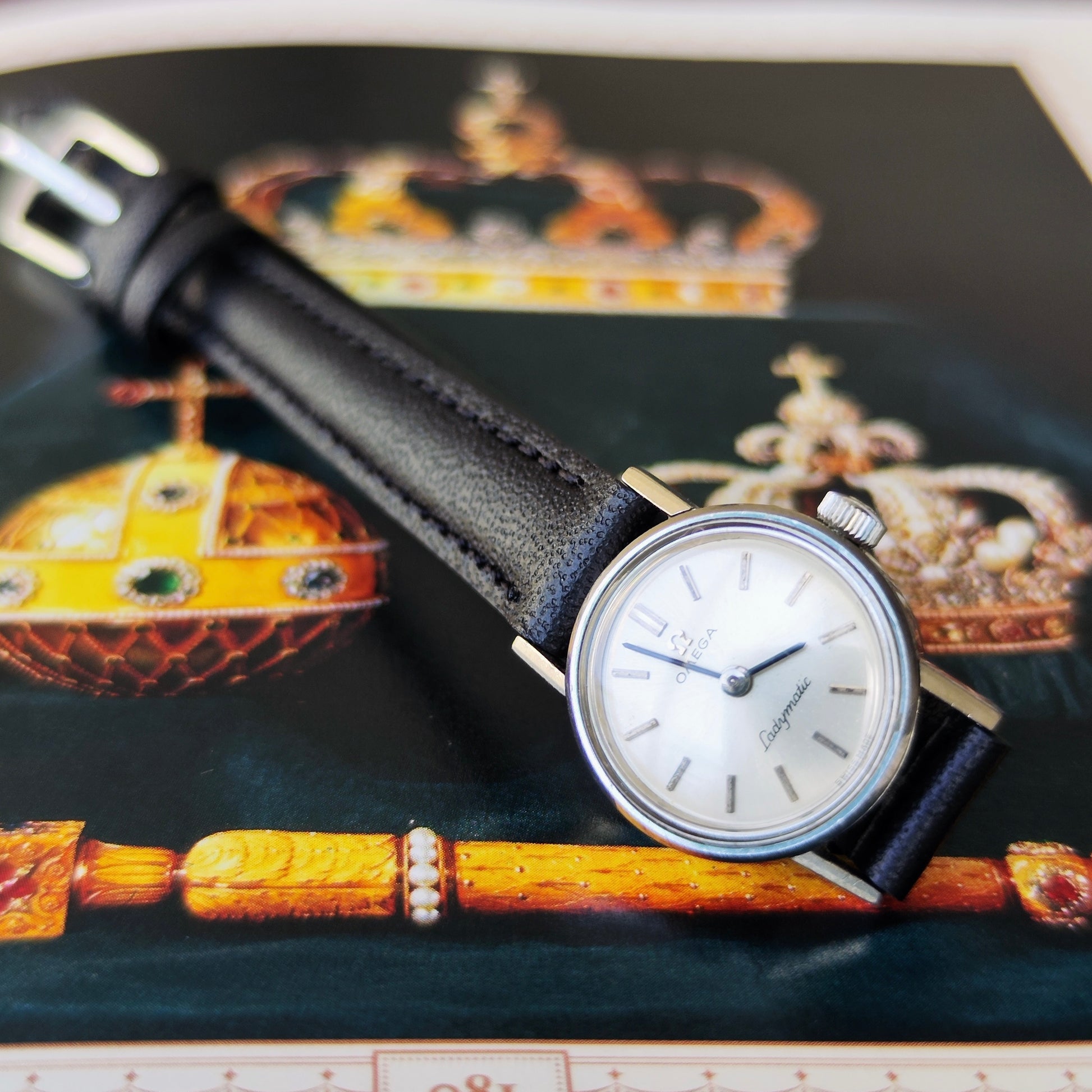 【OH済み】OMEGA オメガ LADYMATICレディマティック 自動巻き腕時計