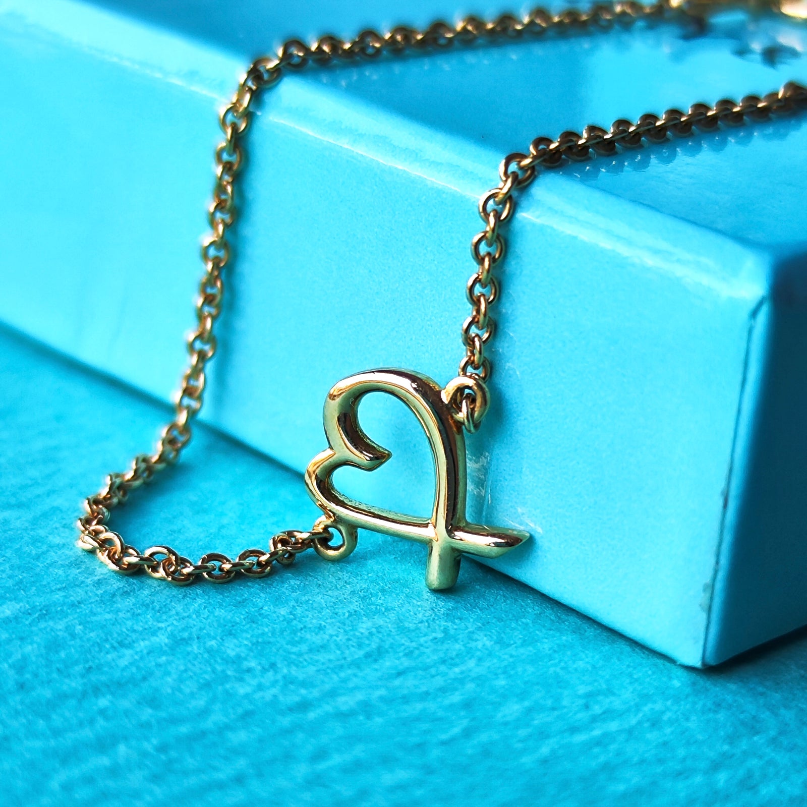 極美品】ティファニー ダブル ラビングハート ブレスレット 5958