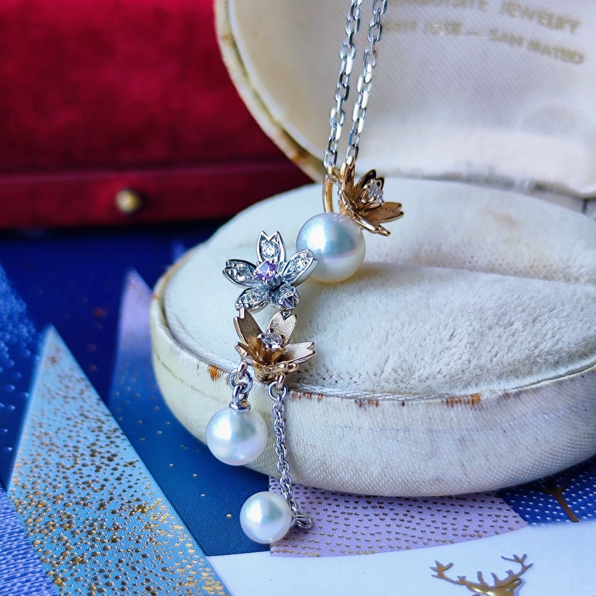 MIKIMOTO ミキモト ダイヤモンド リバーシブル ネックレス