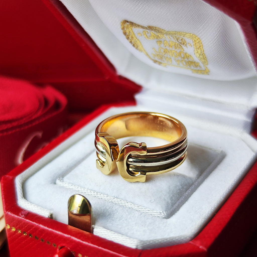 Cartier カルティエ 2C（デューブル・シー）18金 8号 – Mico宝飾店